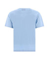 Men's Kyle Logo Print Cotton Jersey Short Sleeve T-Shirt  Light Blue - A.P.C. - BALAAN 3