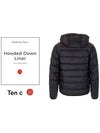 Reversible Hooded Padding Jacket Black - TEN C - BALAAN 4