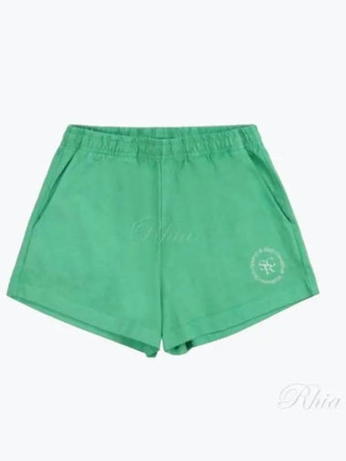 24 SRHWC Disco Shorts Verde White SH020S405SV - SPORTY & RICH - BALAAN 1