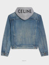 Oversized Trucker Denim Jacket Blue - CELINE - BALAAN 2