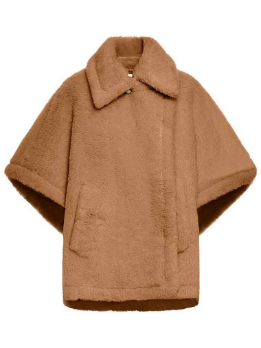 Tebe Teddy Collar Cape Brown - MAX MARA - BALAAN 1