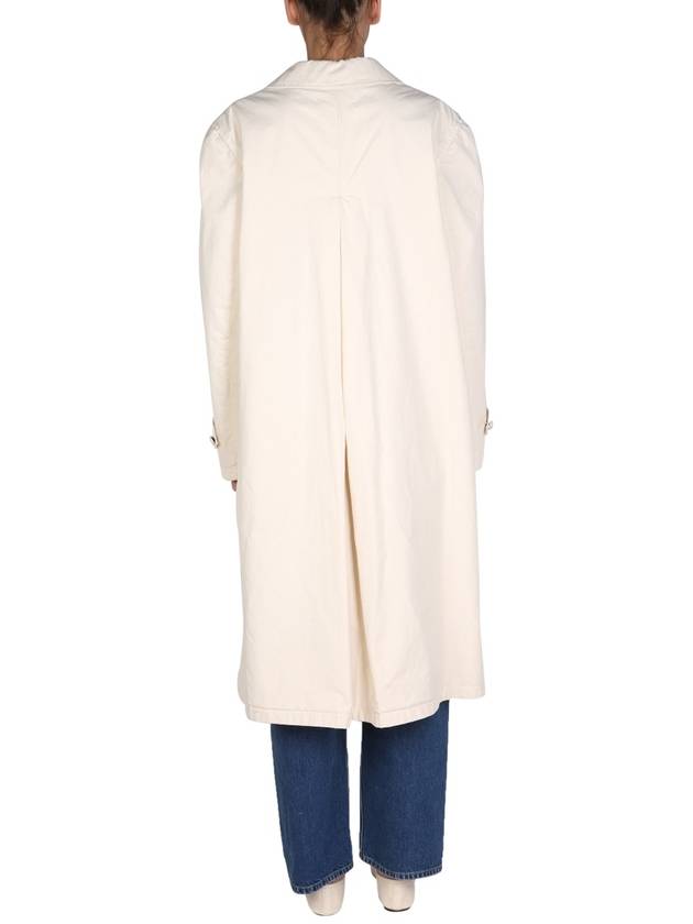 Oversized Cotton Trench Coat Beige - MAISON MARGIELA - BALAAN 4