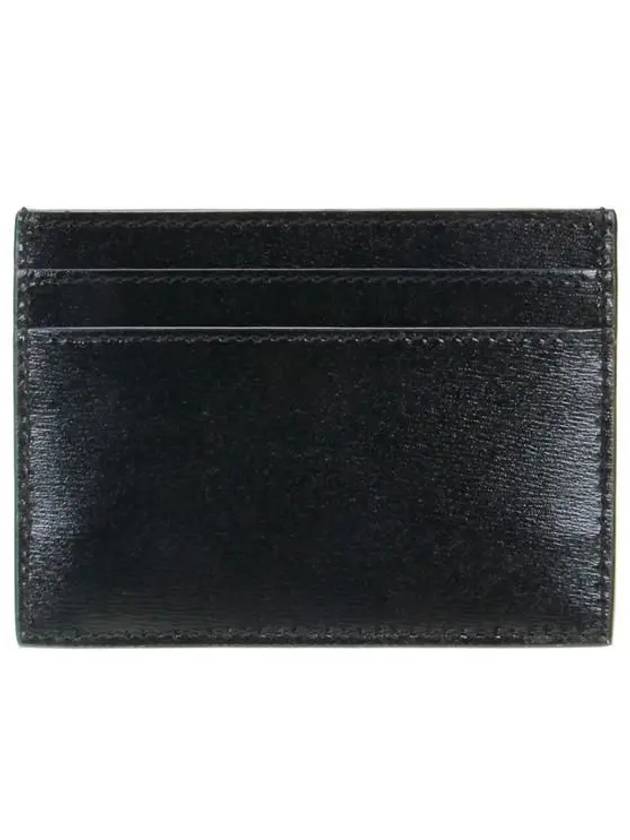 Tiny Monogram Shiny Leather Card Case Black - SAINT LAURENT - BALAAN 5