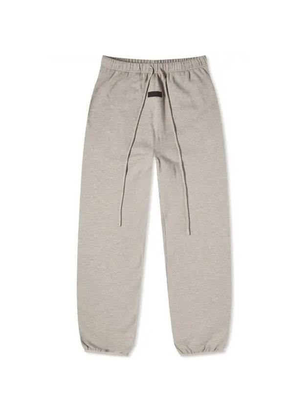 Logo Patch Track Pants Dark Heather Oatmeal - FEAR OF GOD ESSENTIALS - BALAAN 1