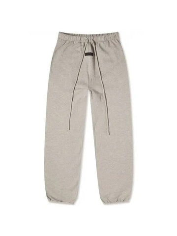 Logo Patch Track Pants Dark Heather Oatmeal - FEAR OF GOD ESSENTIALS - BALAAN 1