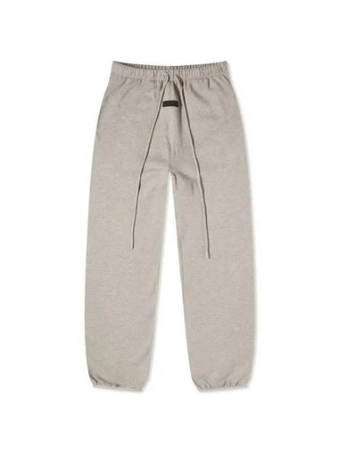 Logo Patch Track Pants Dark Heather Oatmeal - FEAR OF GOD ESSENTIALS - BALAAN 1