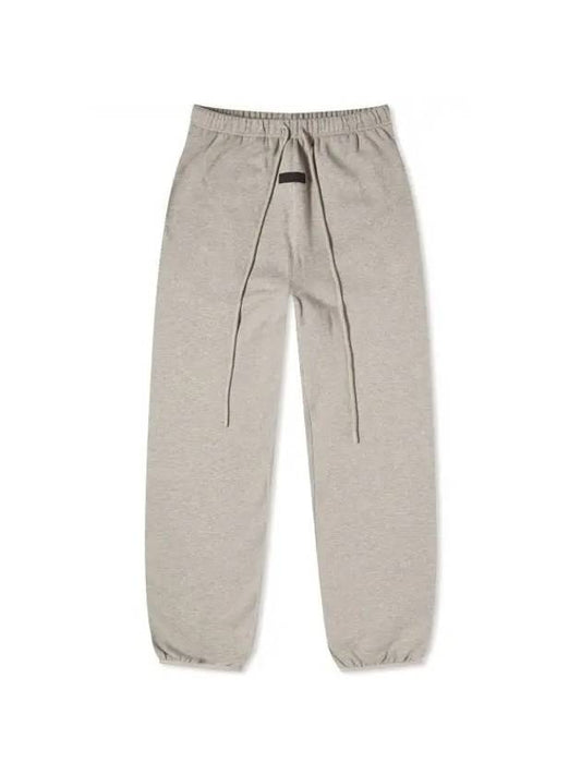 Logo Patch Track Pants Dark Heather Oatmeal - FEAR OF GOD ESSENTIALS - BALAAN 1