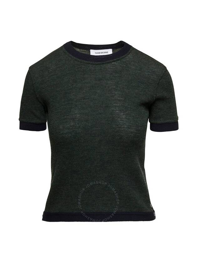 Long Sleeve T-Shirt FJS162AJ0092310 Green - THOM BROWNE - BALAAN 2