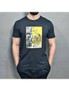 Print Short Sleeve T-Shirt Black - ALEXANDER MCQUEEN - BALAAN 3