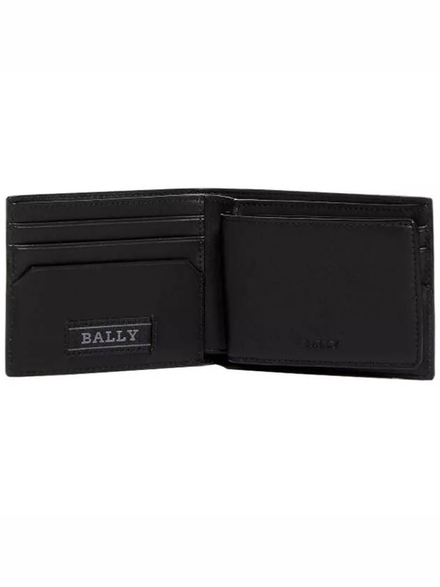 Bydan Logo Leather Bifold Wallet Black - BALLY - BALAAN 4