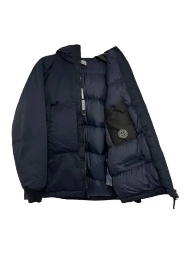 Opaque Nylon Twill Down Padded Navy - STONE ISLAND - BALAAN 4