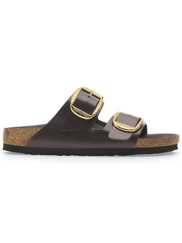 Birkenstock Arizona Big Buckle Ham Shine Espresso Shoes - BIRKENSTOCK - BALAAN 1