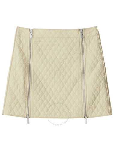 Burberry Quilted Polyester Mini Skirt, Brand Size 6 (US Size 4) - BURBERRY - BALAAN 1