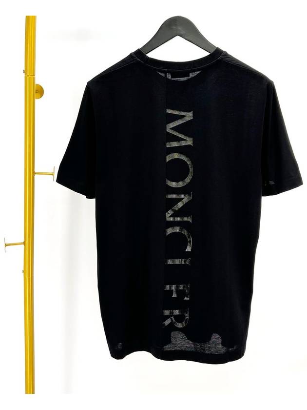 Black Waffen Short Sleeve T Shirt L Size - MONCLER - BALAAN 2