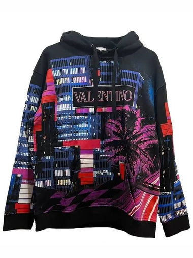 MF18I 85D Z47 City Hooded Sweatshirt Black - VALENTINO - BALAAN 1