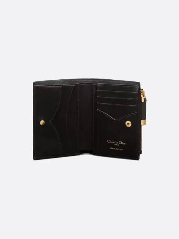 Jolie Dahlia Half Wallet Black - DIOR - BALAAN 5