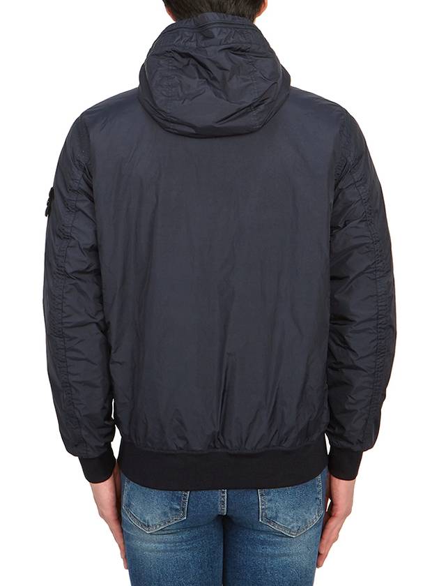 Men's Garment Dyed Crinkle Reps Recycled Nylon Primaloft TC Hooded Jacket Navy - STONE ISLAND - BALAAN 6