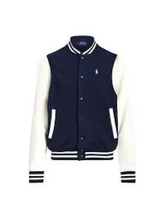 Fleece baseball jacket ivory 1236154 - POLO RALPH LAUREN - BALAAN 1