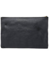 Women s 500984 WEB logo band black leather large clutch bag - GUCCI - BALAAN 2