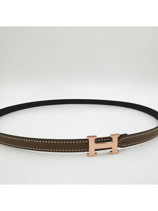 Focus Belt 13mm Women s Double Sided Reversible Leather Strap Etope H065538CABD - HERMES - BALAAN 3