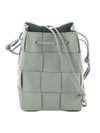 Intrecciato Cassette Small Bucket Bag New Sage - BOTTEGA VENETA - BALAAN 1