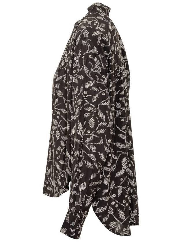 floral print blouse black - ISABEL MARANT ETOILE - BALAAN 4