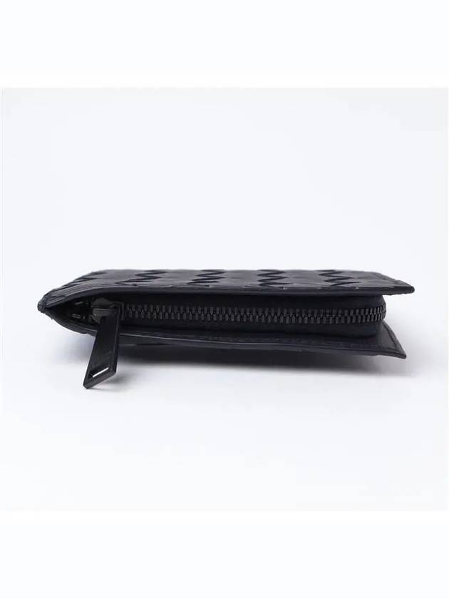 Intrecciato Zipper Around Men's Bicycle Wallet Black 608563VCPQ3 - BOTTEGA VENETA - BALAAN 3