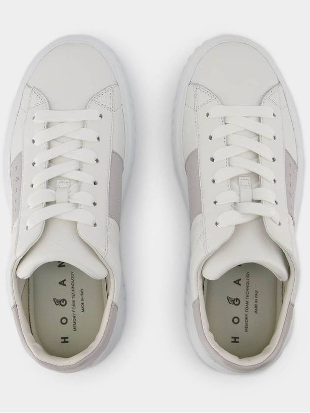 H Stripes Sneakers - Hogan - Leather - White - HOGAN - BALAAN 4