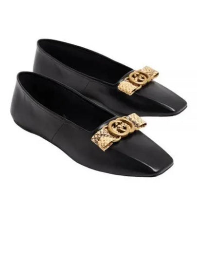 Double G Ballet Flats Black - GUCCI - BALAAN 2