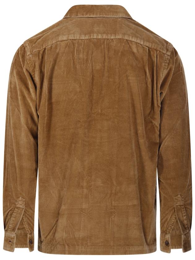 Corduroy Cotton Shirt Camel - POLO RALPH LAUREN - BALAAN 3