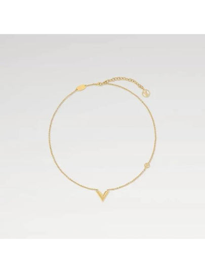 Essential V Necklace Gold - LOUIS VUITTON - BALAAN 2