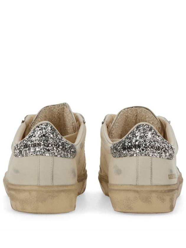 Soul Star Glitter Tab Low Top Sneakers White - GOLDEN GOOSE - BALAAN 7