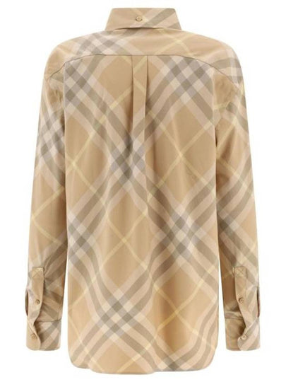 Vintage Check Cotton Long Sleeve Shirt Beige - BURBERRY - BALAAN 2