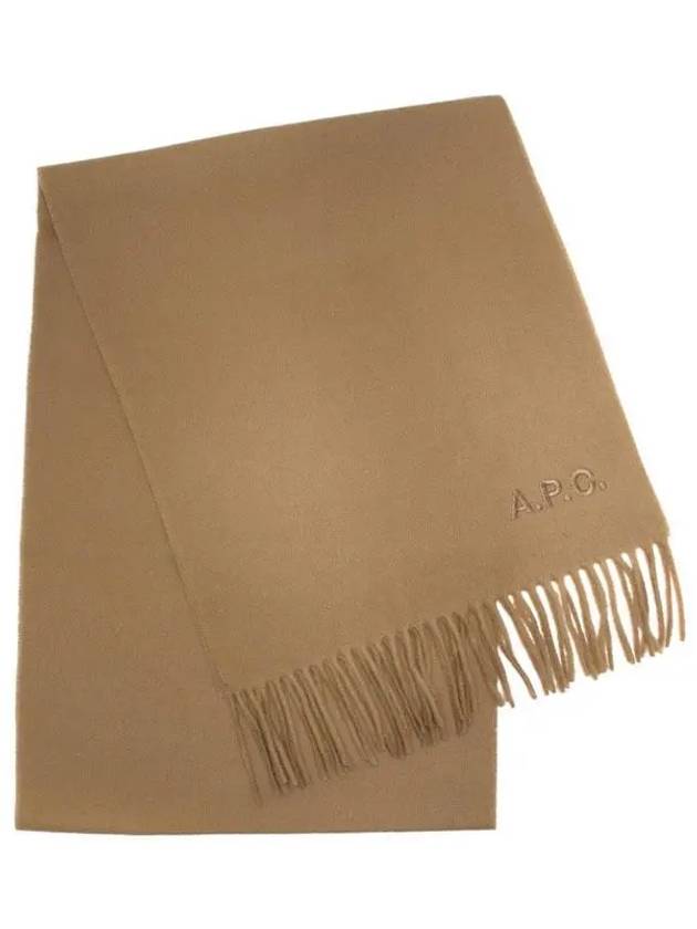 Ambroise Embroidered Muffler Camel - A.P.C. - BALAAN 2