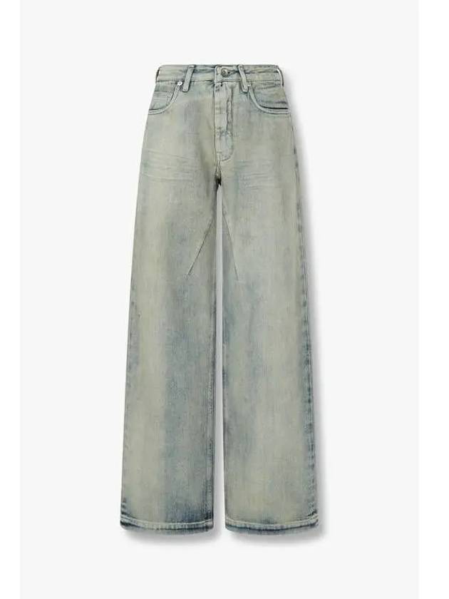 WOMEN DRKSHDW Straight Washed Denim Pants Indigo - RICK OWENS - BALAAN 1