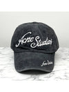 Embroidered Logo Ball Cap Grey - ACNE STUDIOS - BALAAN 3