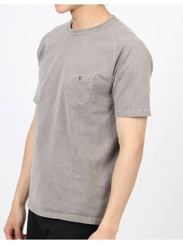 9.5Oz Basic Pigment Short Sleeve T-Shirt Grey - NIGEL CABOURN - BALAAN 4