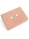 Matelasse Leather Half Wallet Alabaster Pink - MIU MIU - BALAAN 5