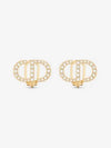 Petit CD Clip Stud Earrings Gold - DIOR - BALAAN 3