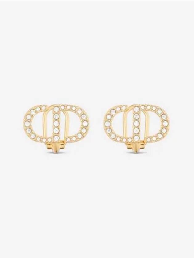 Petit CD Clip Stud Earrings Gold - DIOR - BALAAN 3