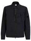 Lens Chrome Overshirt Zip-Up Jacket Black - CP COMPANY - BALAAN 2