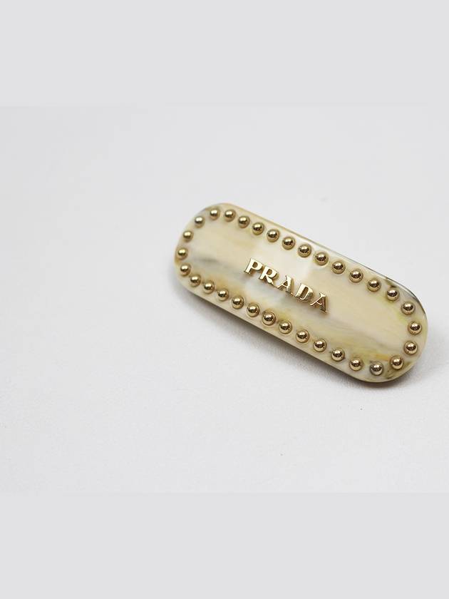 Plexiglass Hair Clip Petal Ivory 1IF042 - PRADA - BALAAN 3