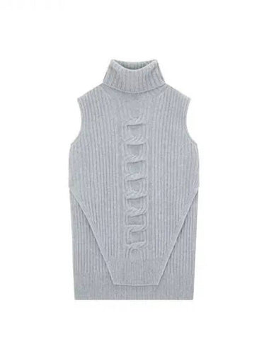 Women's Chain Cable Cashmere Vest Gray 270366 - STELLA MCCARTNEY - BALAAN 1