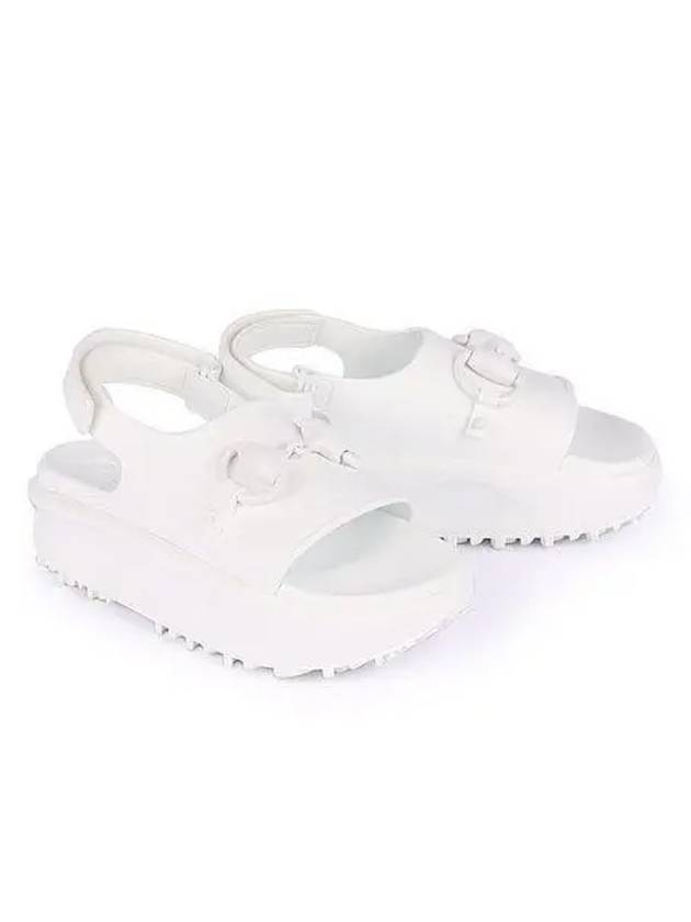 Horsebit Platform Rubber Sandals White - GUCCI - BALAAN 2