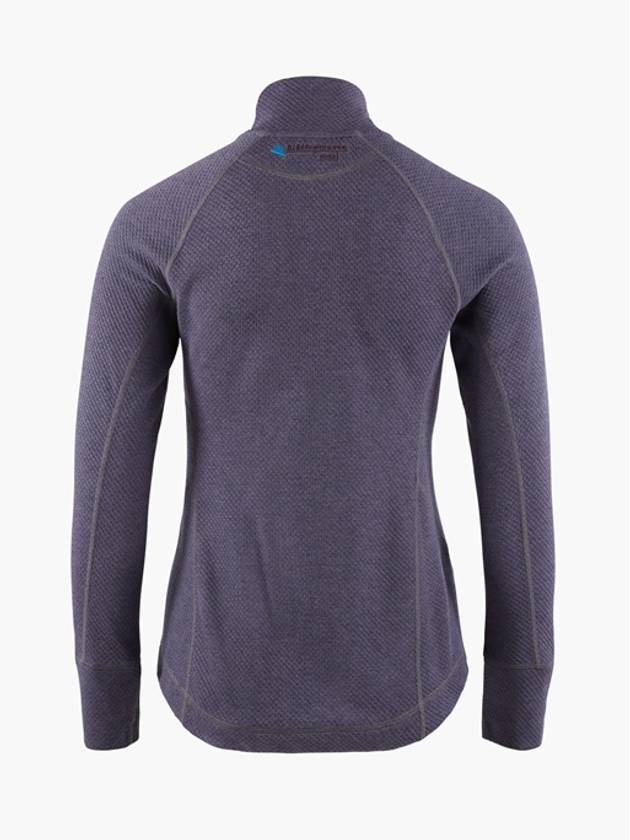 Huge Half Zip Long Sleeve T-shirt Purple Stone - KLATTERMUSEN - BALAAN 3