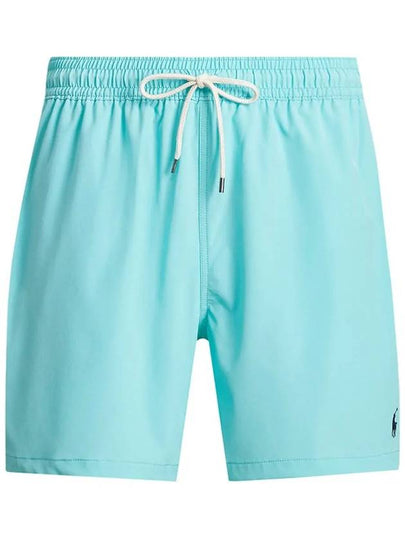 Embroidered Pony Logo Traveler Swim Pants Aqua - POLO RALPH LAUREN - BALAAN 2