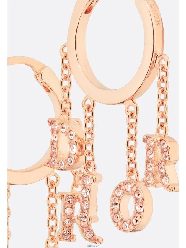 Revolution Earrings Gold Pink - DIOR - BALAAN 5