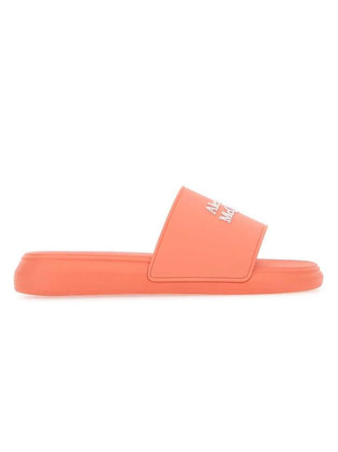 Logo Rubber Slippers Salmon Pink - ALEXANDER MCQUEEN - BALAAN 1