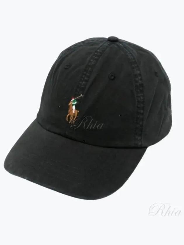 Pony Logo Classic Sport Ball Cap Black - POLO RALPH LAUREN - BALAAN 2