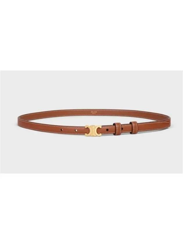 Teen Triomphe Calfskin Belt Tan - CELINE - BALAAN 3